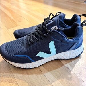 Navy and Light Blue Athletic Sneakers VEJA